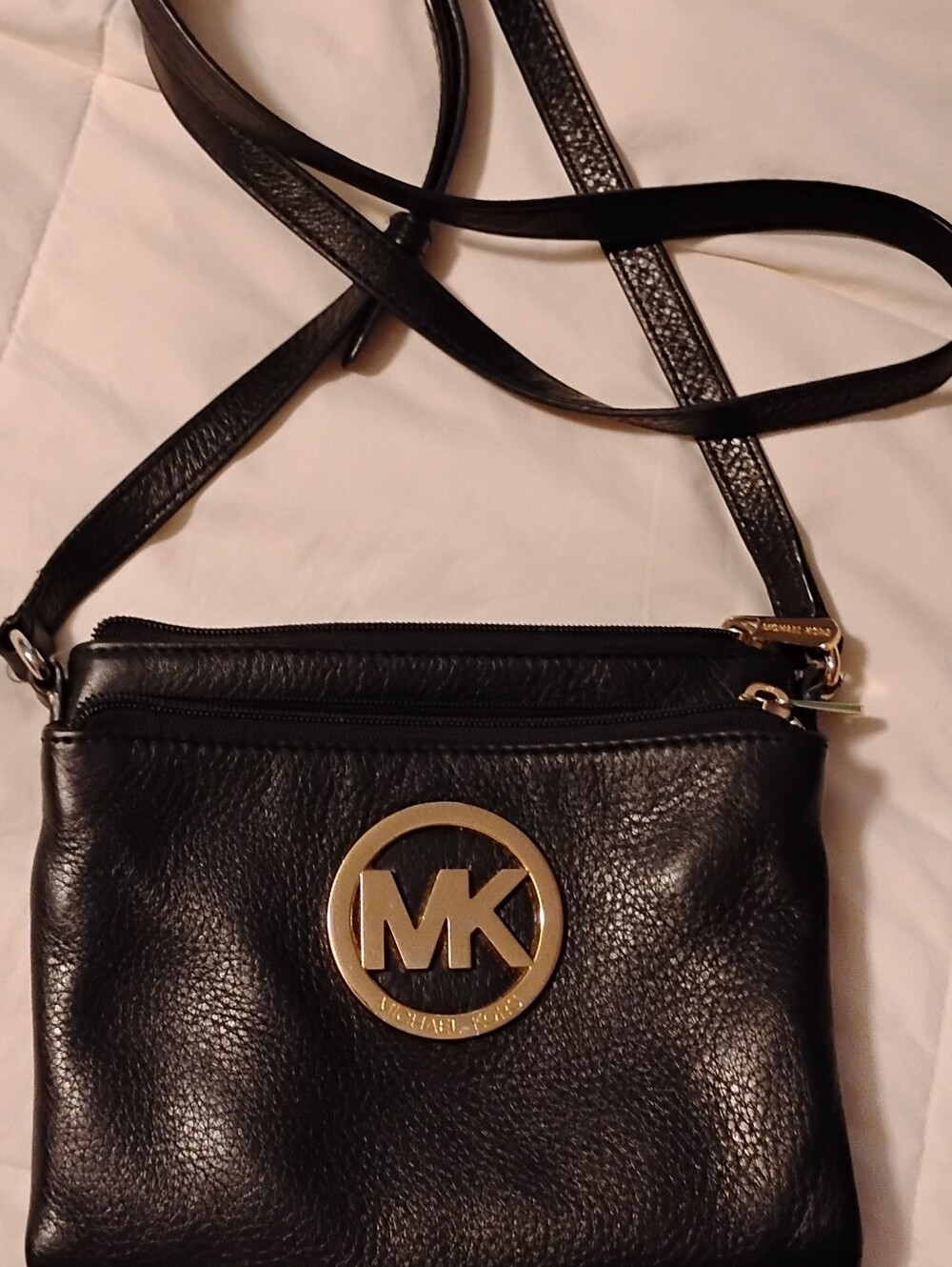 Mk Black Fulton Crossbody Bag With Built In Wallet - Picture 3 of 14